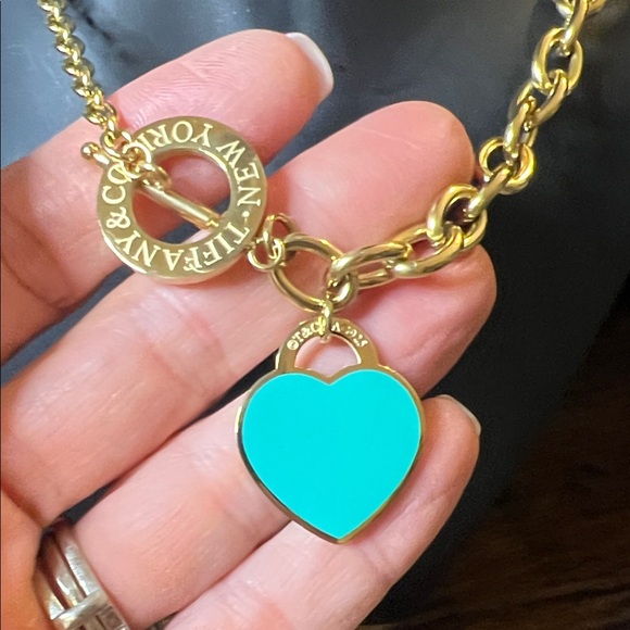 Gold Chain Necklace with Turquoise or Flip for Gold Heart Pendant - Picture 3 of 5